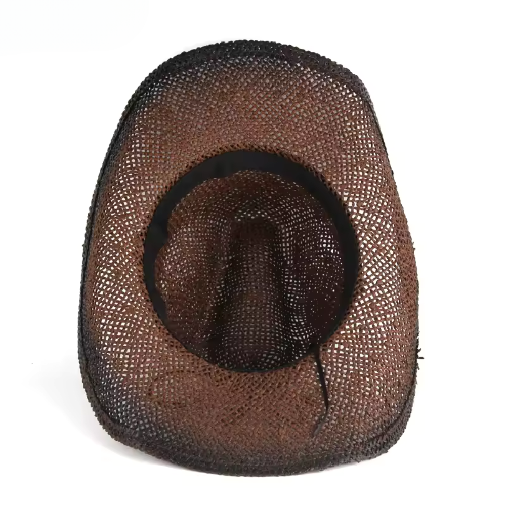 Classic Western Straw Cowboy Hat - Fushia