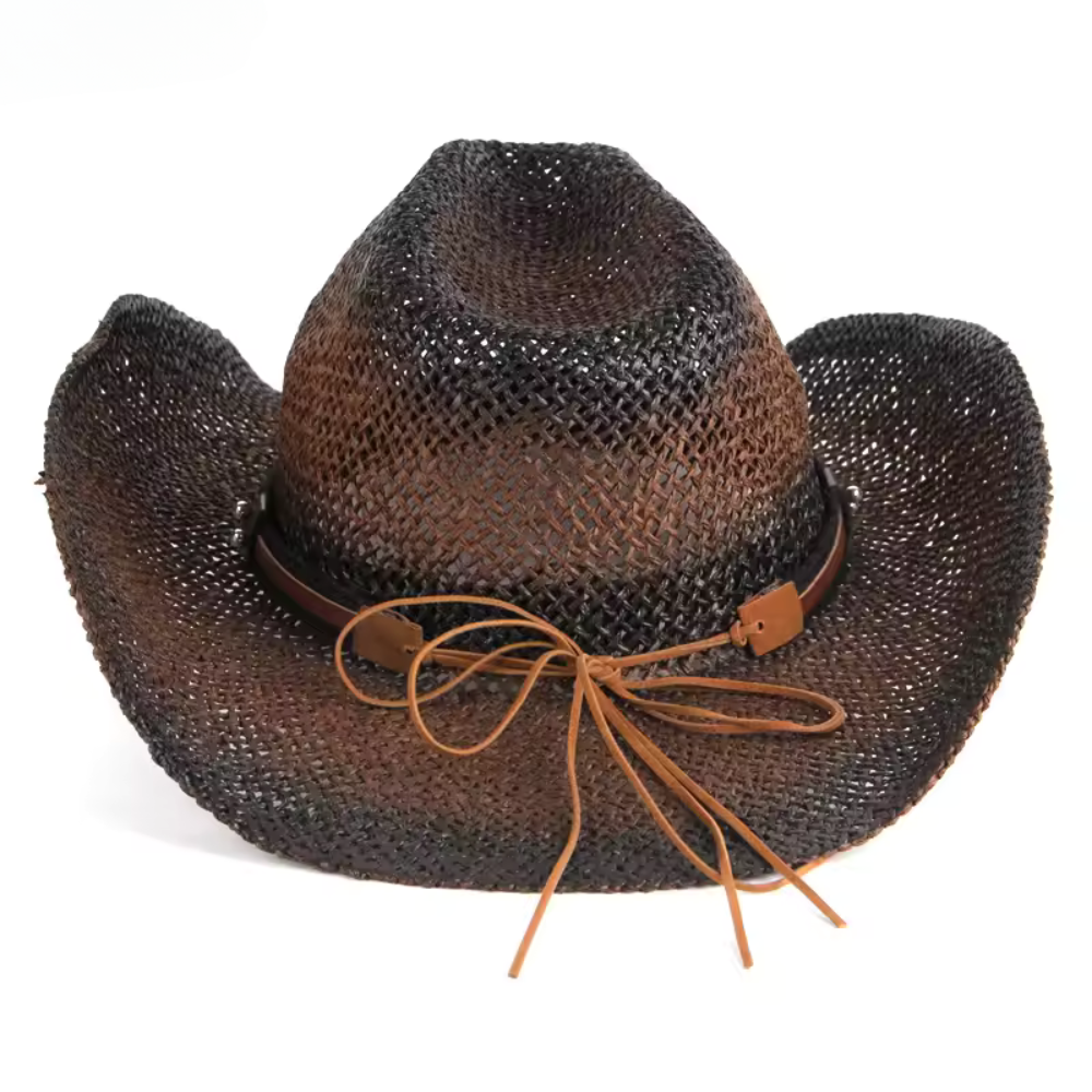 Classic Western Straw Cowboy Hat - Fushia
