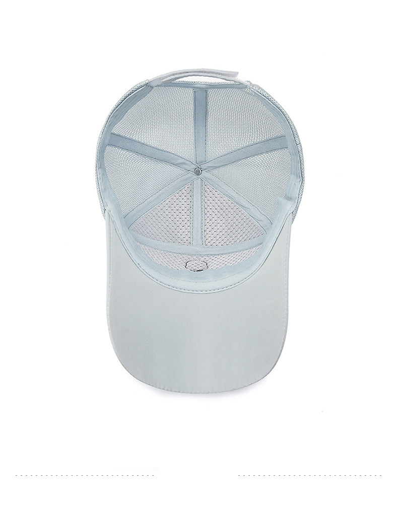 7 Panel Long Visor Mesh Baseball Cap – view