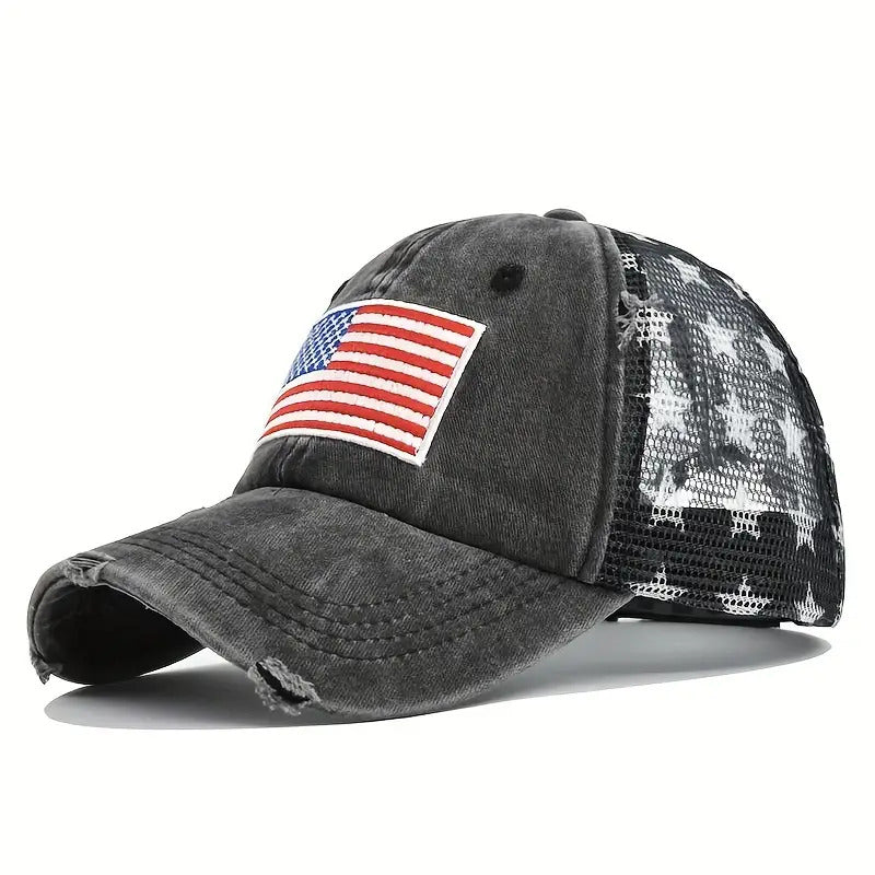 American Pride Trucker Hat - Black