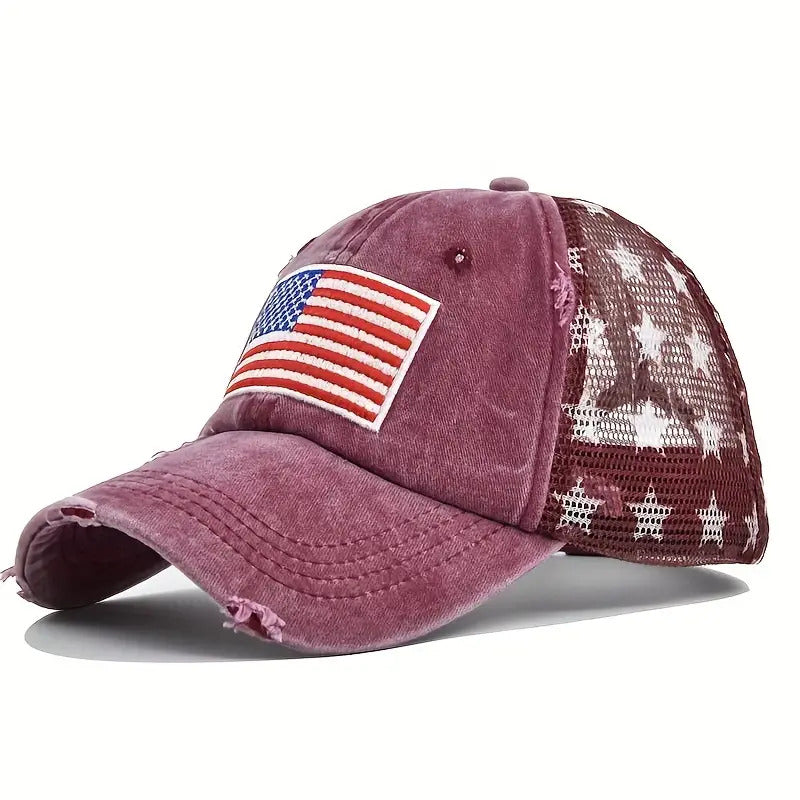 American Pride Trucker Hat - Red
