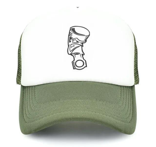 Angry Piston Trucker Hat - Army Green