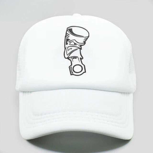 Angry Piston Trucker Hat - White