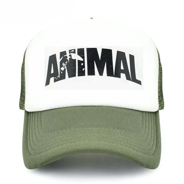 Animal' Mesh Trucker Hat - Army Green