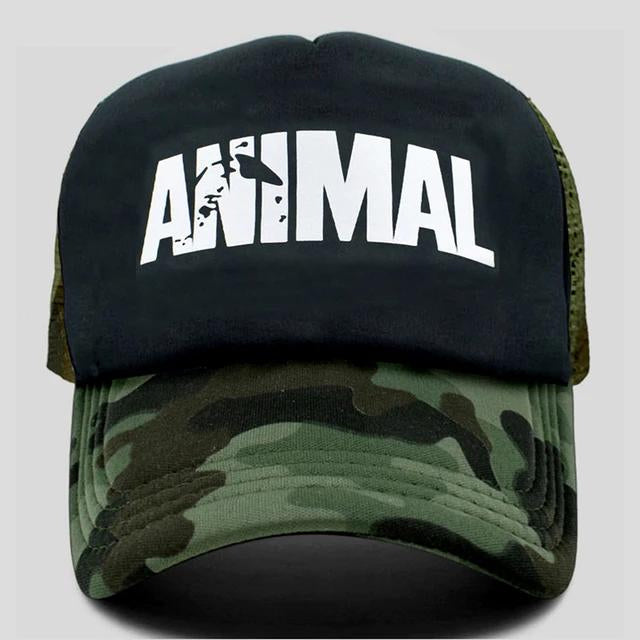 Animal' Mesh Trucker Hat - Black Camouflage