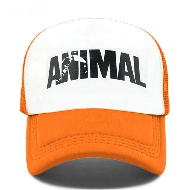 Animal' Mesh Trucker Hat - Orange