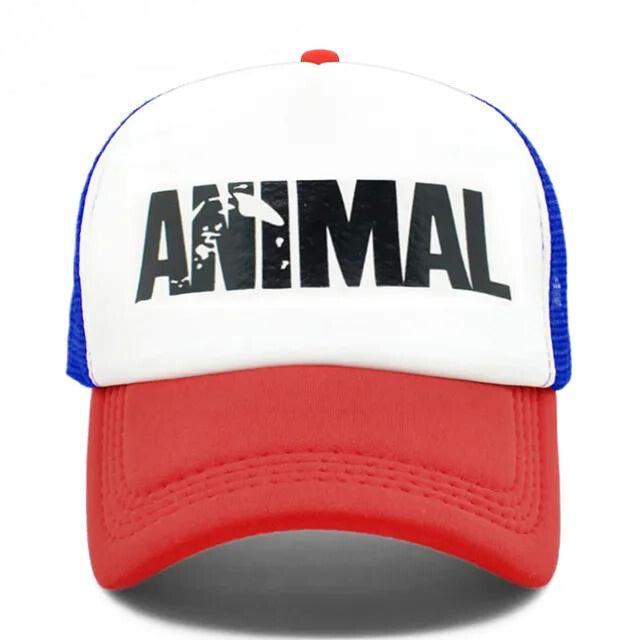 Animal' Mesh Trucker Hat - Red Blue