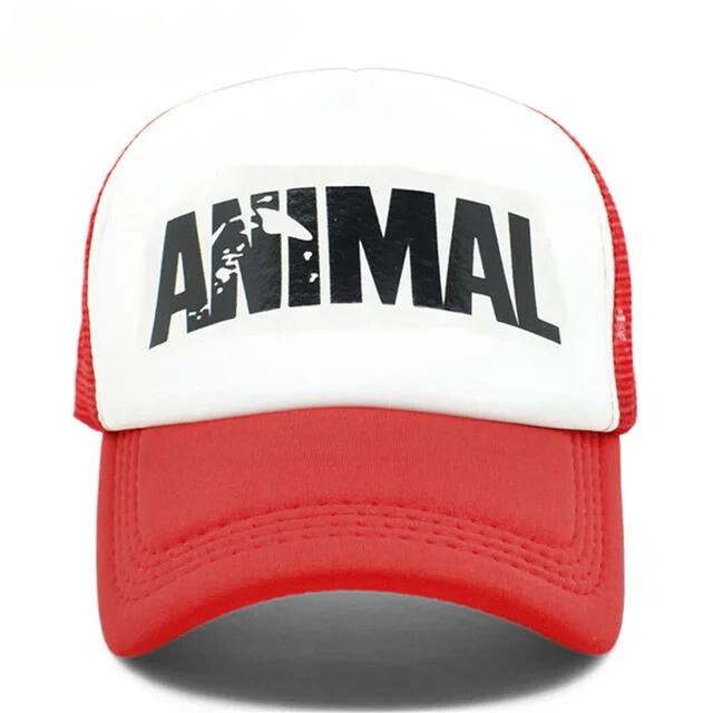 Animal' Mesh Trucker Hat - Red White