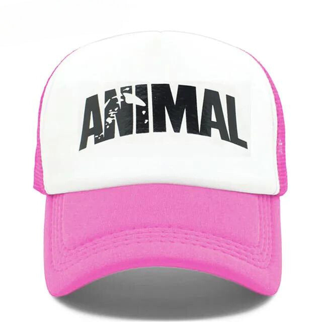 Animal' Mesh Trucker Hat - Rose Red