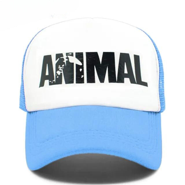 Animal' Mesh Trucker Hat - Sky White