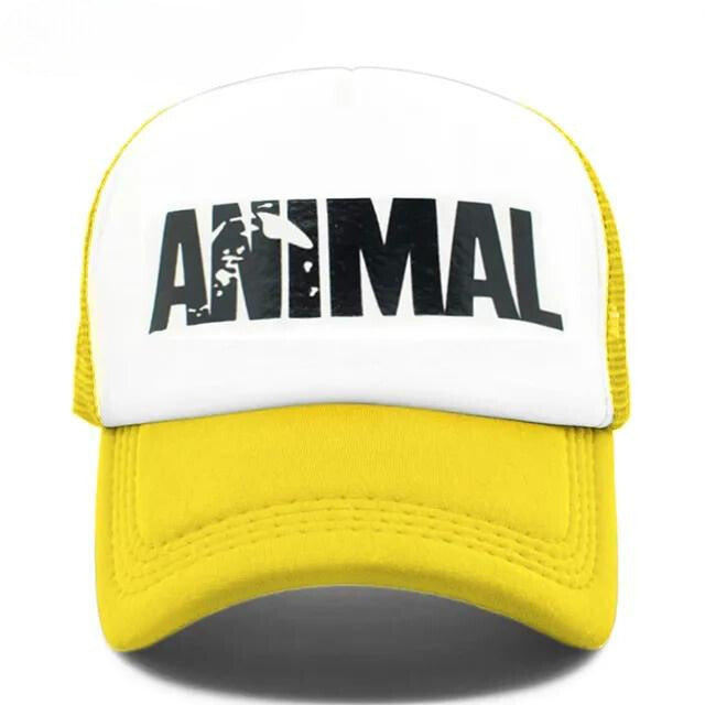 Animal' Mesh Trucker Hat - Yellow White