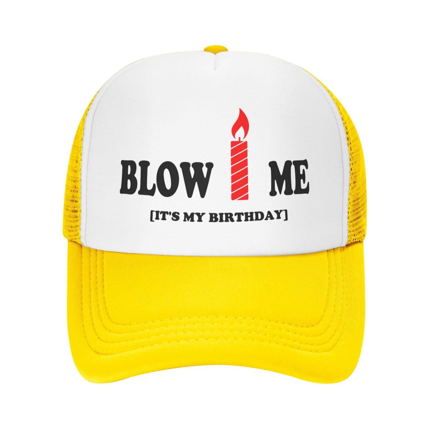 Birthday Bash Trucker Hat - Yellow