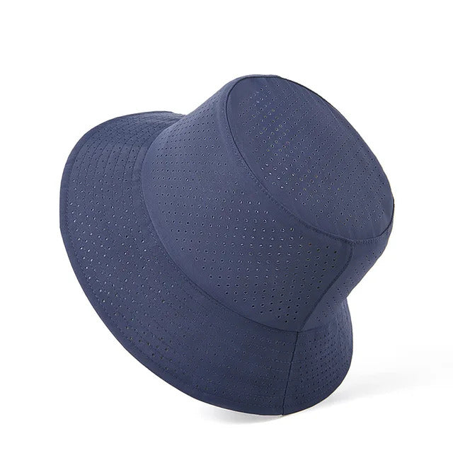 BreezeFlex Perforated Bucket Hat - Dark Blue