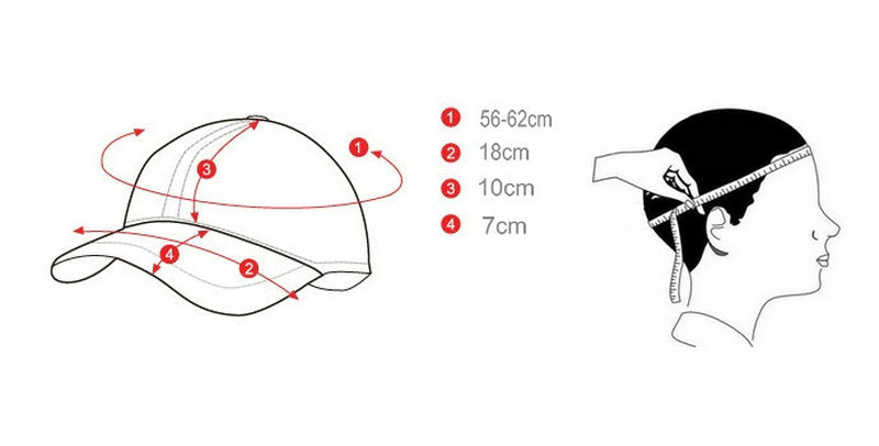 Bride Wedding Trucker Hat - Measurements