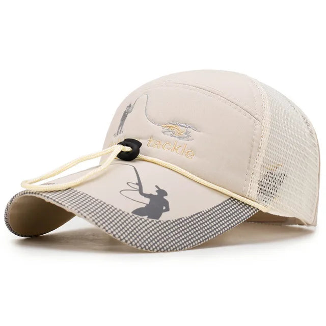 Bright Fishing Tackle Baseball Cap - Beige