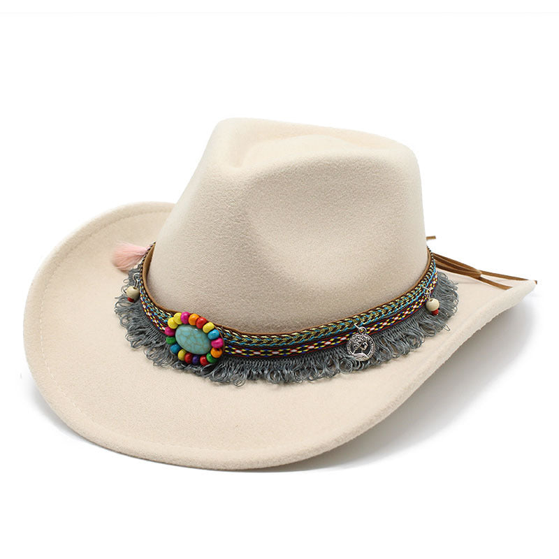 Chic Women's Cowboy Hat - Beige