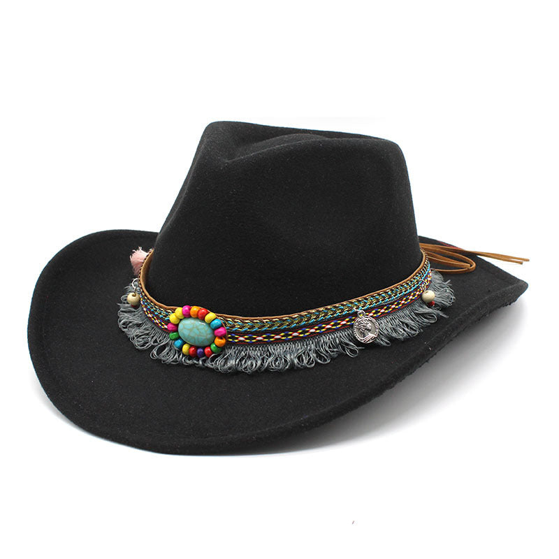 Chic Women's Cowboy Hat - Black