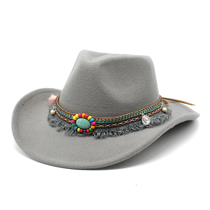 Chic Women's Cowboy Hat - Gray