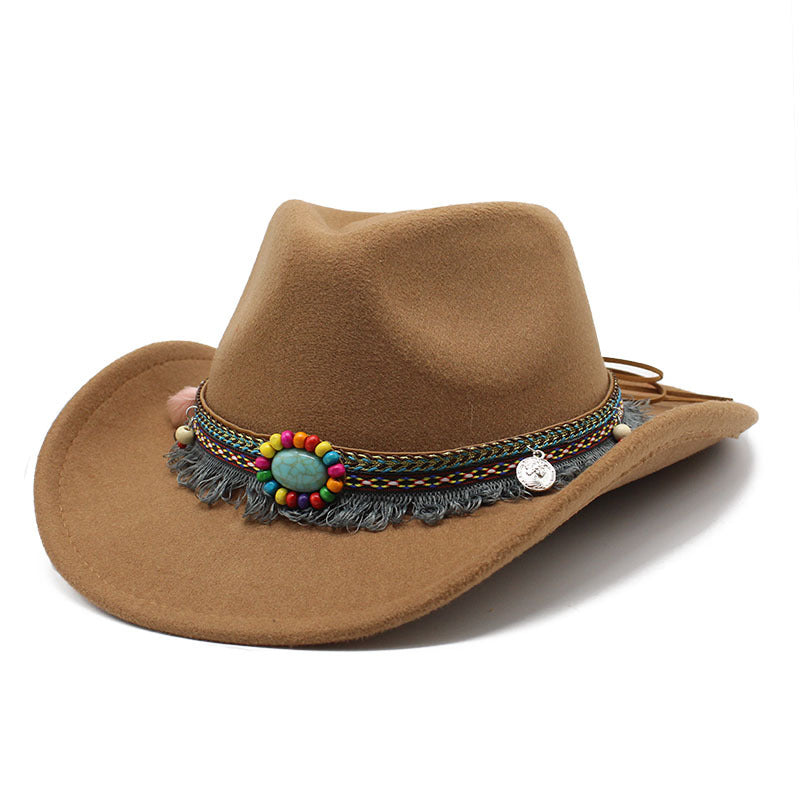 Chic Women's Cowboy Hat - Khaki