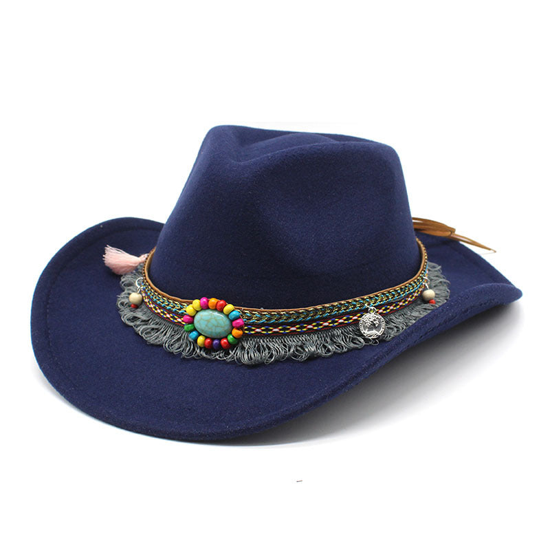Chic Women's Cowboy Hat - Navy