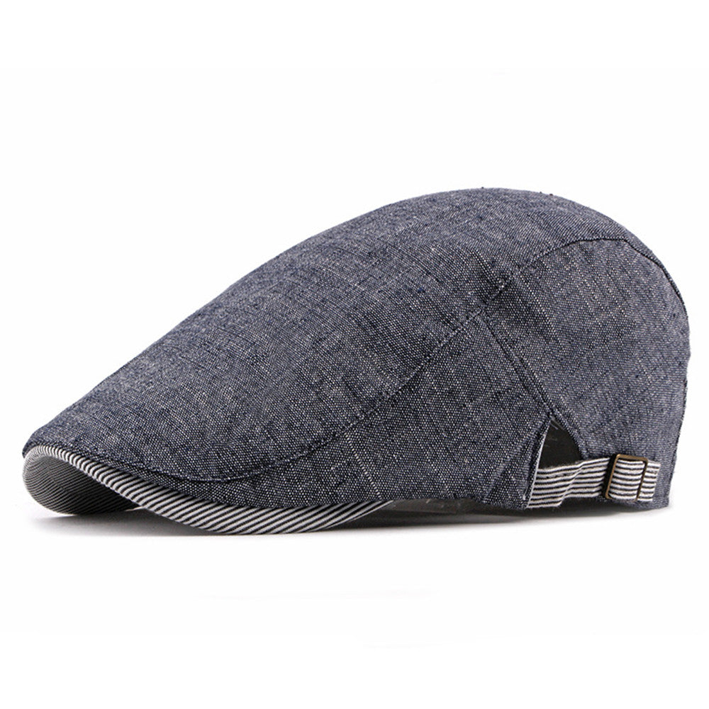 Classic Ivy Vibe Flat Caps - Navy