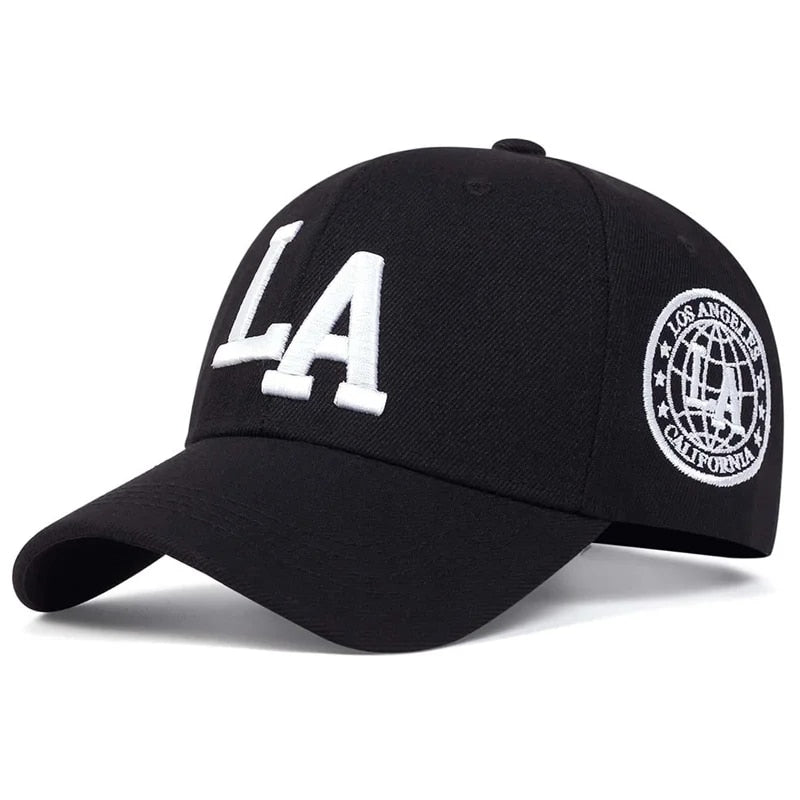 Classic LA Baseball Baseball Cap - Black White