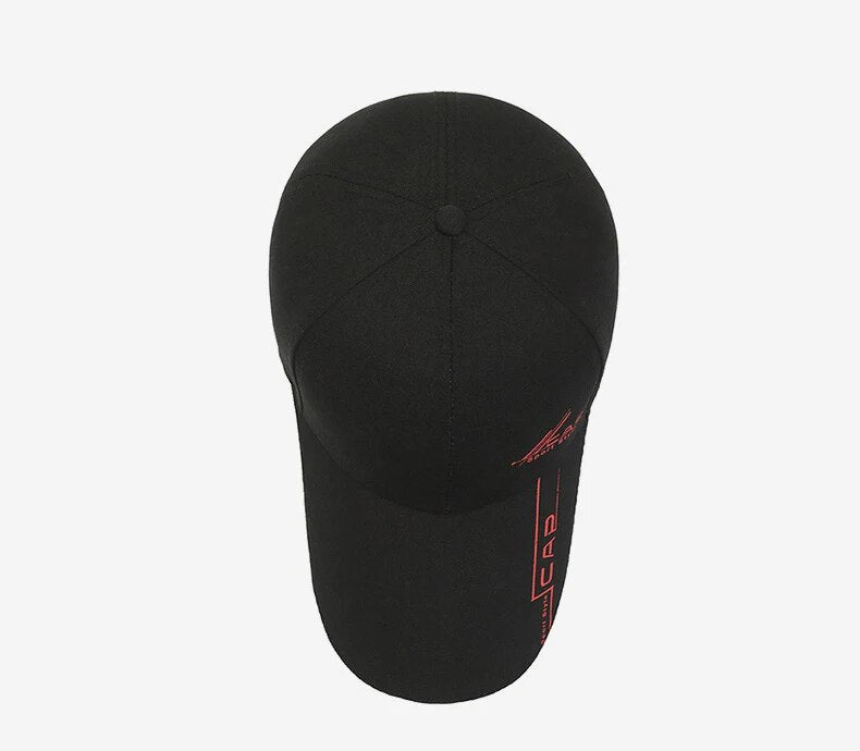 Classic Long Brim Baseball Cap – Top