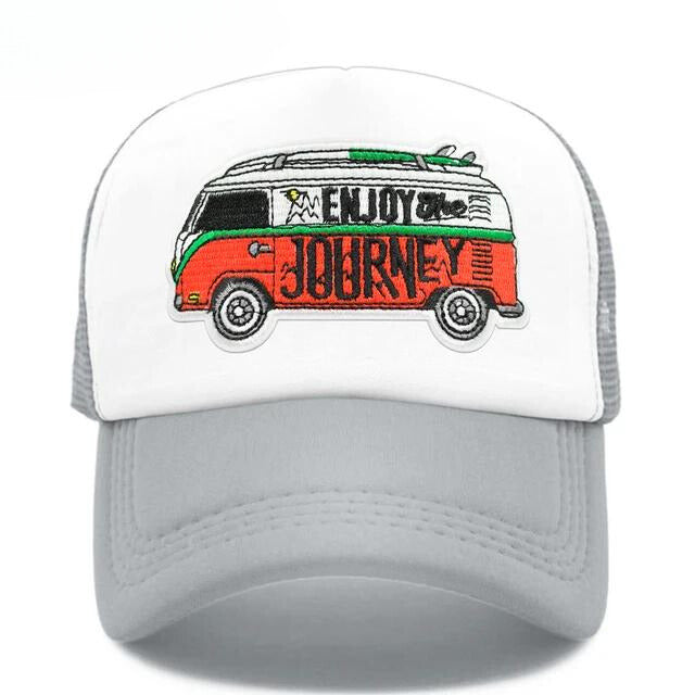 Classic Road Trip Trucker Hat - gray