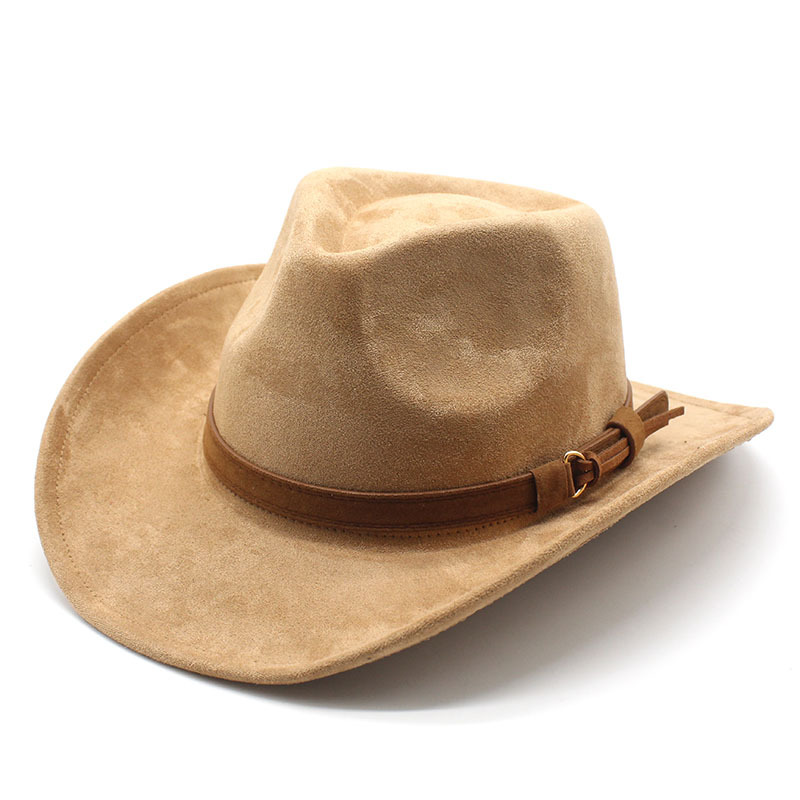 Classic Suede Cowboy Hat - Beige