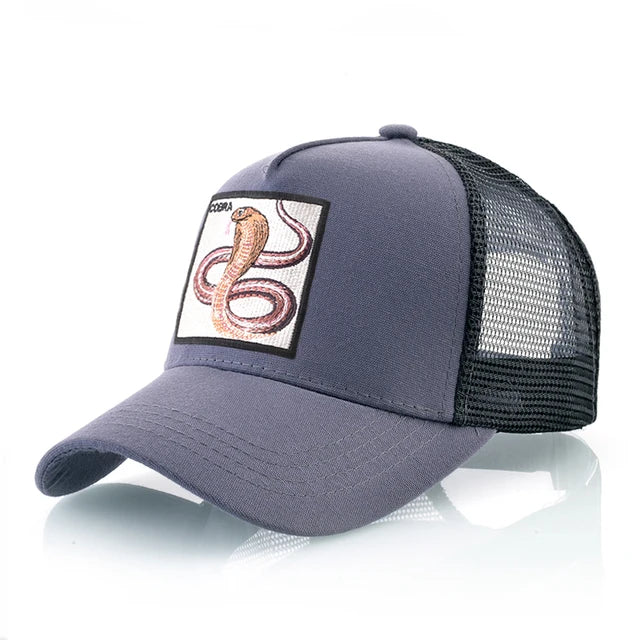 Cobra Patch Trucker Hat - Dark Gray