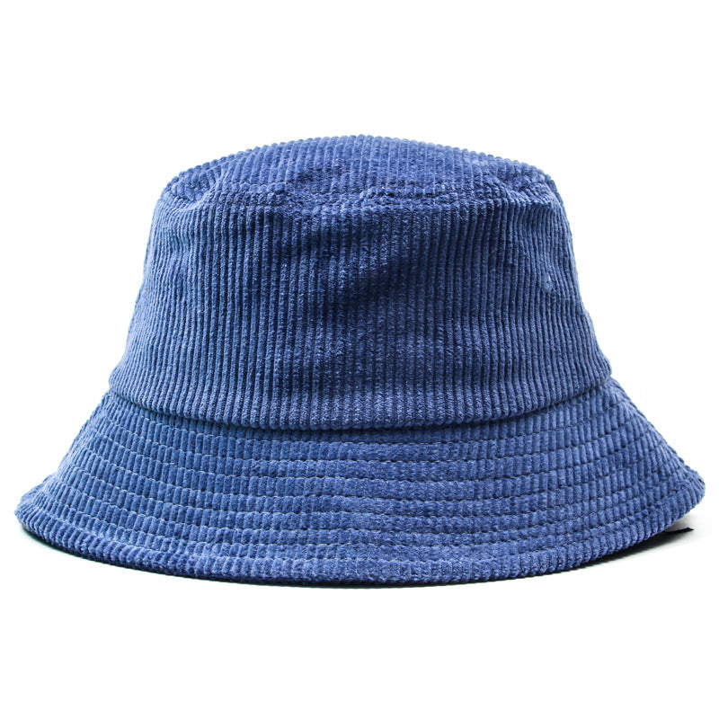 Cozy Corduroy Bucket Hat - Blue