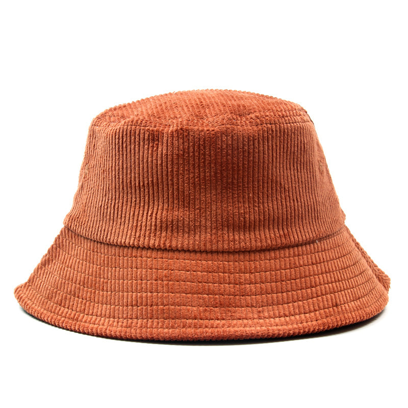Cozy Corduroy Bucket Hat - Brown