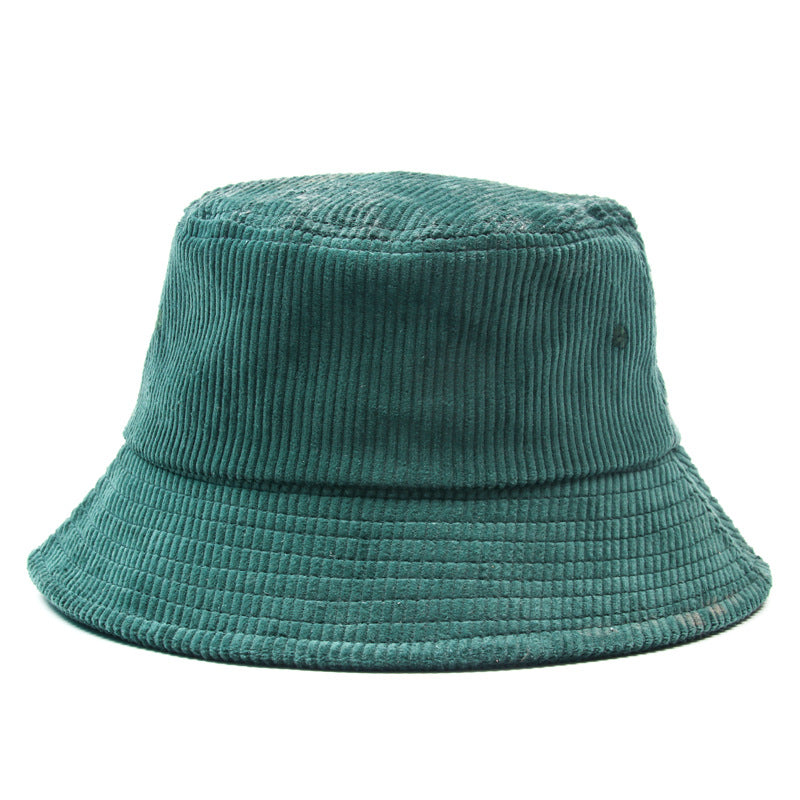 Cozy Corduroy Bucket Hat - Green