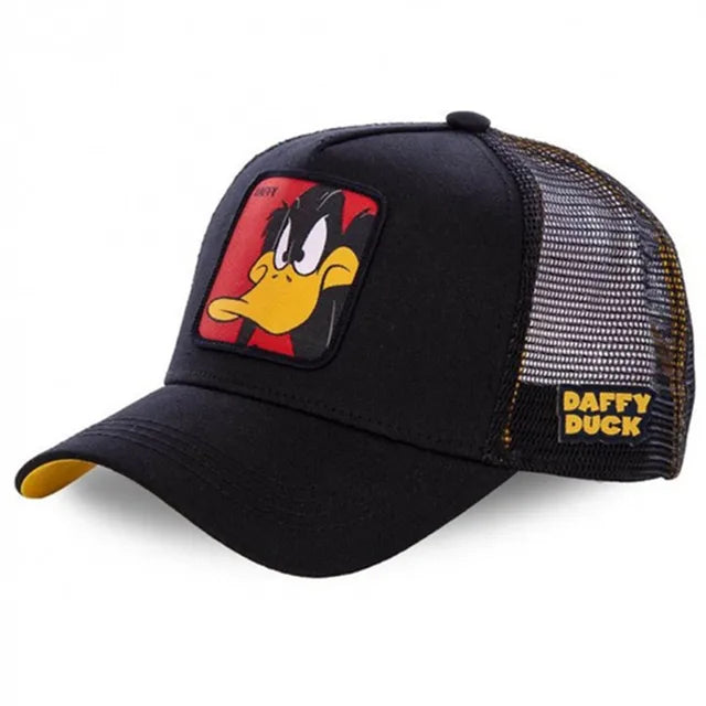 Daffy Duck Patch Trucker Hat - Black