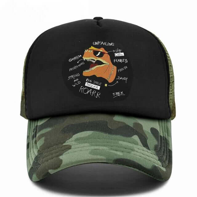 Dino Mesh Camo Trucker Hat - Camouflage