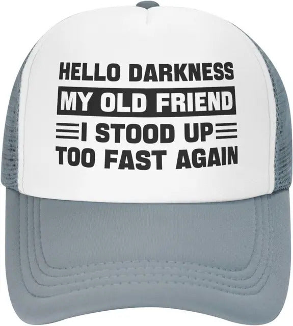 Faint Humor Foam Trucker Hat - Gray