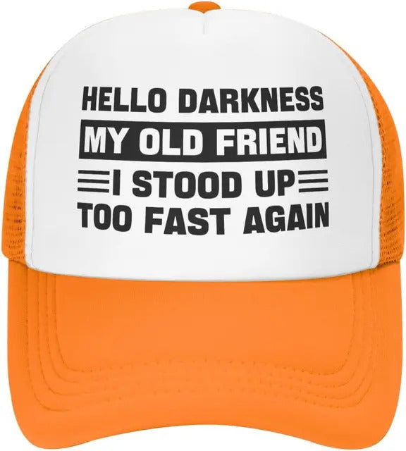 Faint Humor Foam Trucker Hat - Orange