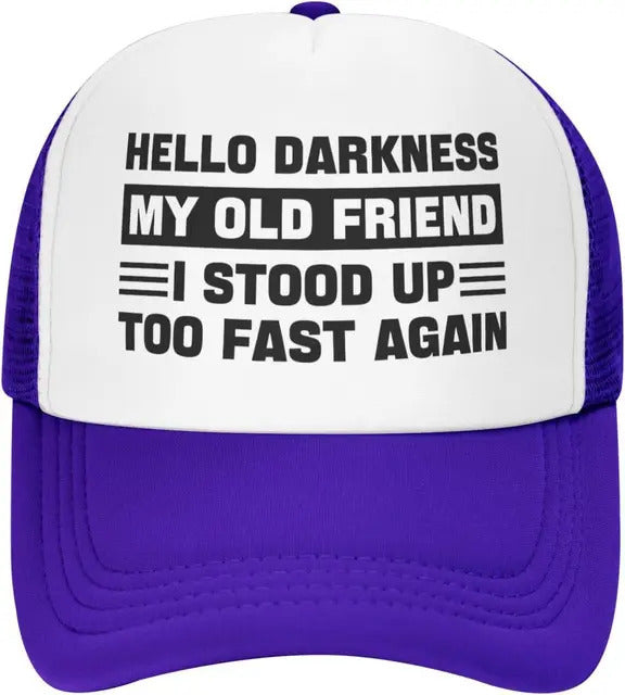 Faint Humor Foam Trucker Hat - Purple