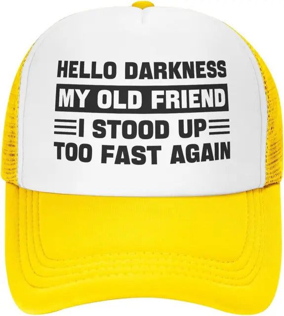 Faint Humor Foam Trucker Hat - Yellow