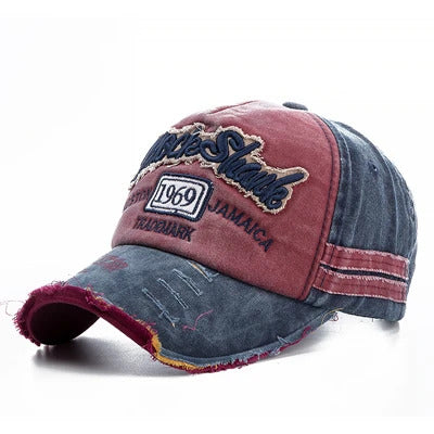 Retro Denim 1969 Baseball Cap - Fushia