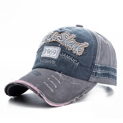 Retro Denim 1969 Baseball Cap - Fushia