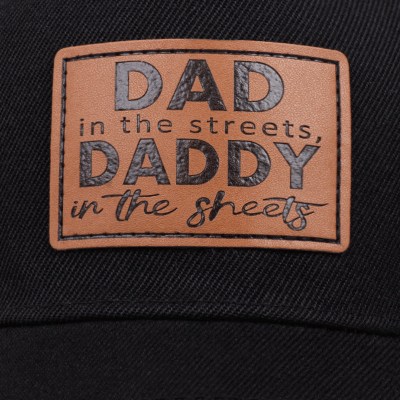 Leather Patch Trucker Hat - Zoom