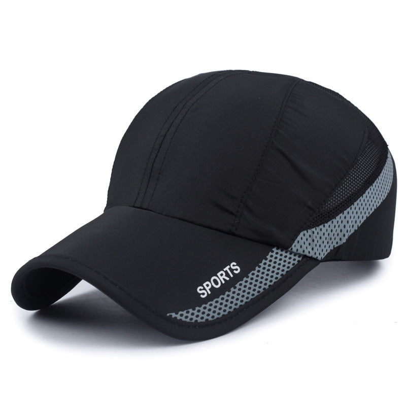 Lightweight Breathable Baseball Cap – Black