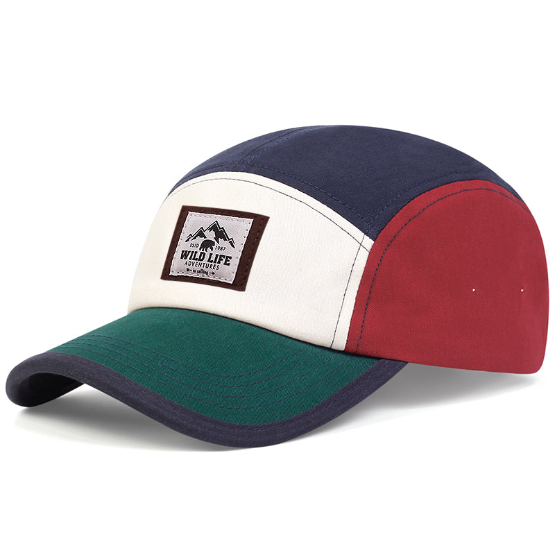 Mountain Patch 5 Panel Baseball Cap - Navy