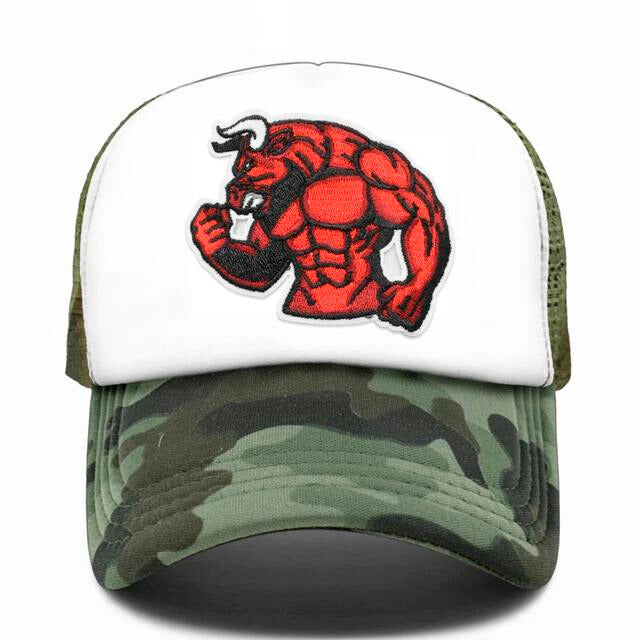 Muscle Bull Trucker Hat - Camouflage