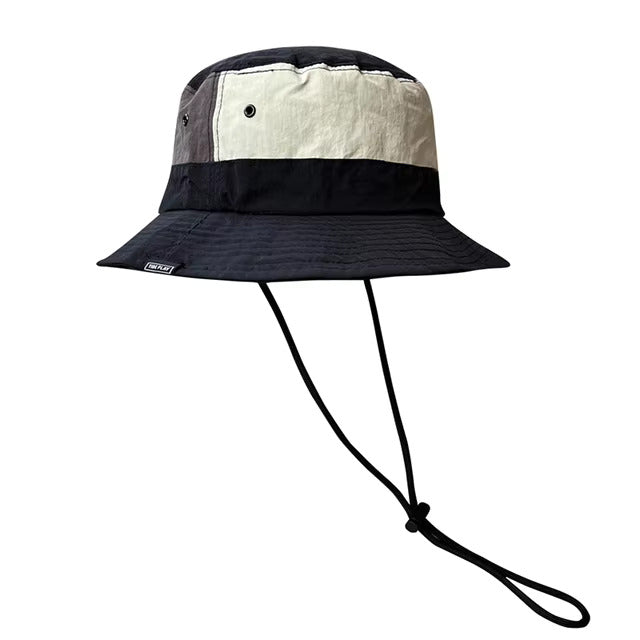 Outdoor Chin Strap Bucket Hat – Black