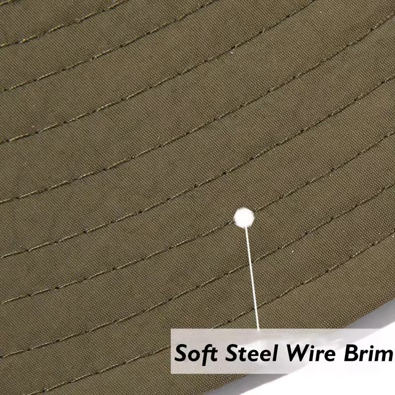 Outdoor Chin Strap Bucket Hat – Wire Brim View