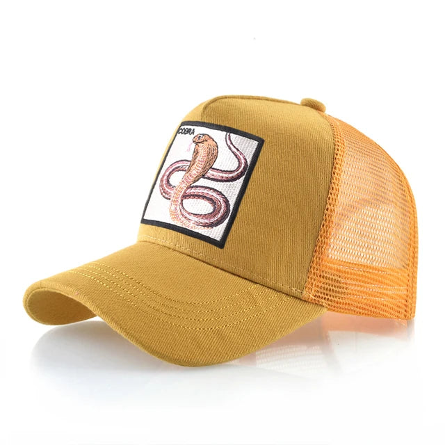 Cobra Patch Trucker Hat - Fushia