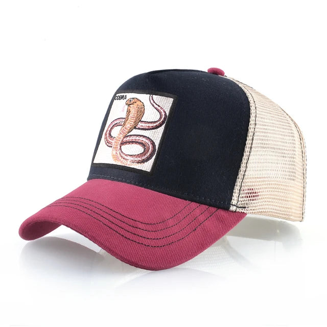 Cobra Patch Trucker Hat - Fushia