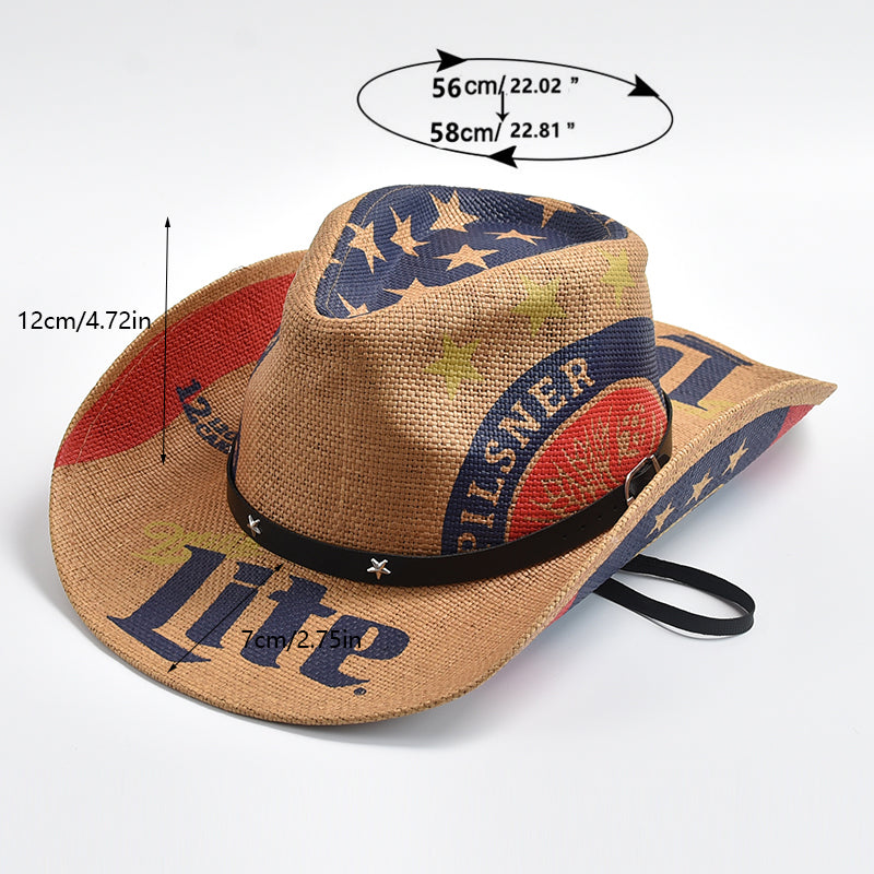 Stars & Stripes Cowboy Hat - Size